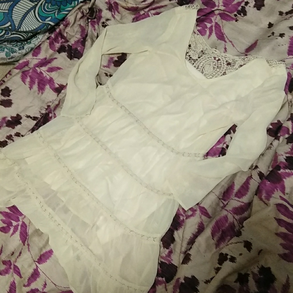 Off white wrangler dress